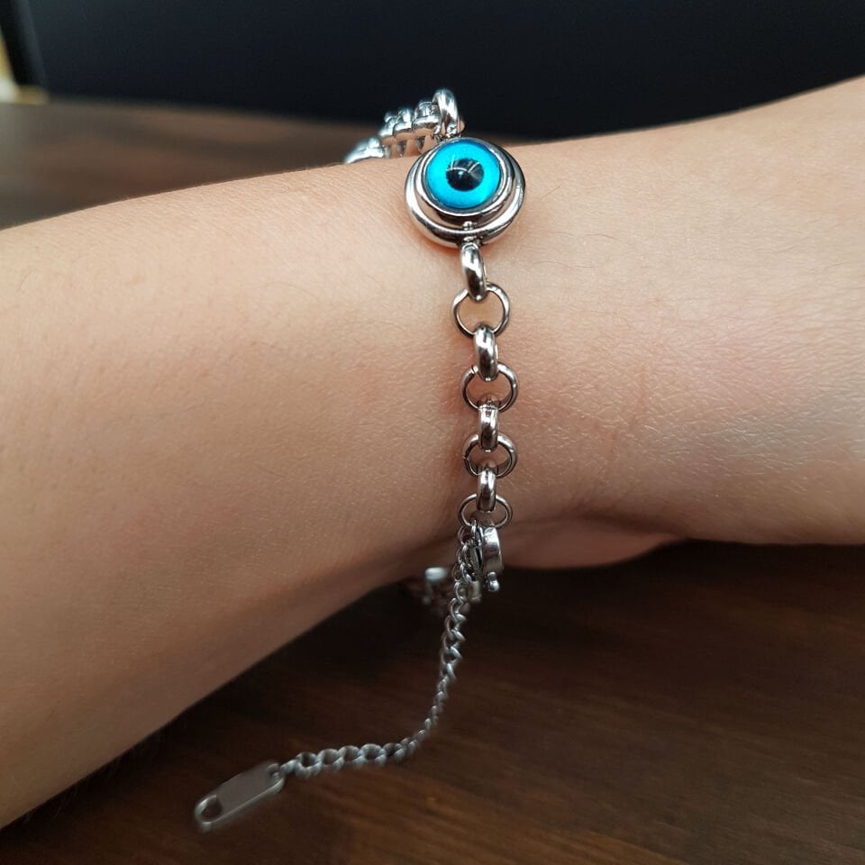 Nazar Boncuk Tasarım Kadın Çelik Bileklik