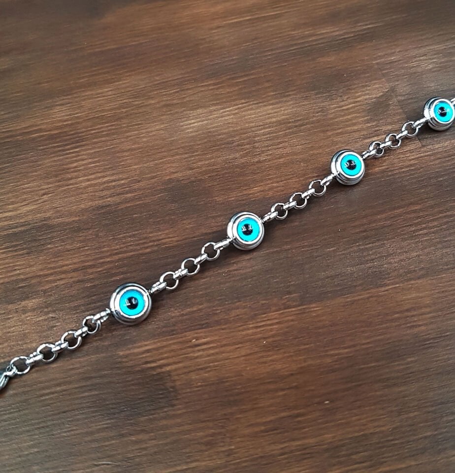 Nazar Boncuk Tasarım Kadın Çelik Bileklik