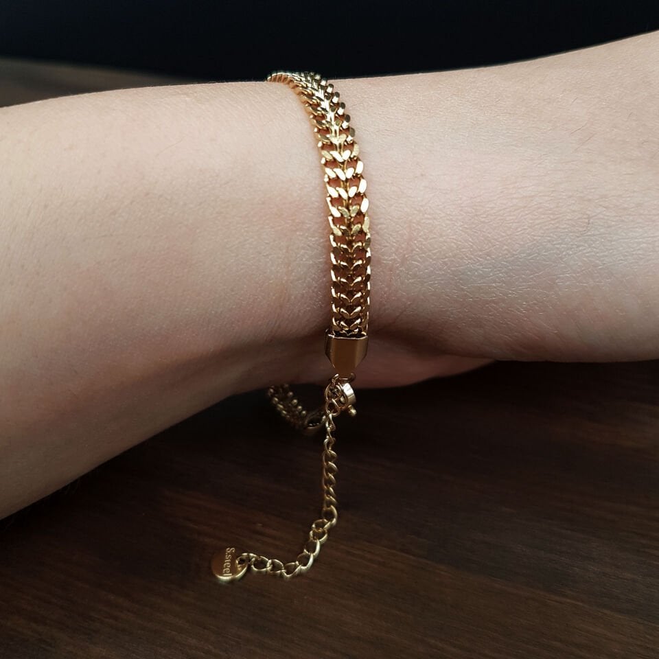 İnci Benzetme Tasarım Kadın Çelik Bileklik