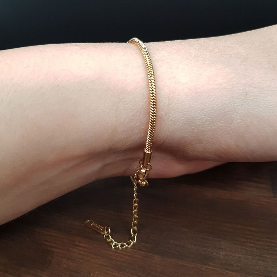 Nazar Boncuk Tasarım Gold Kadın Çelik Bileklik