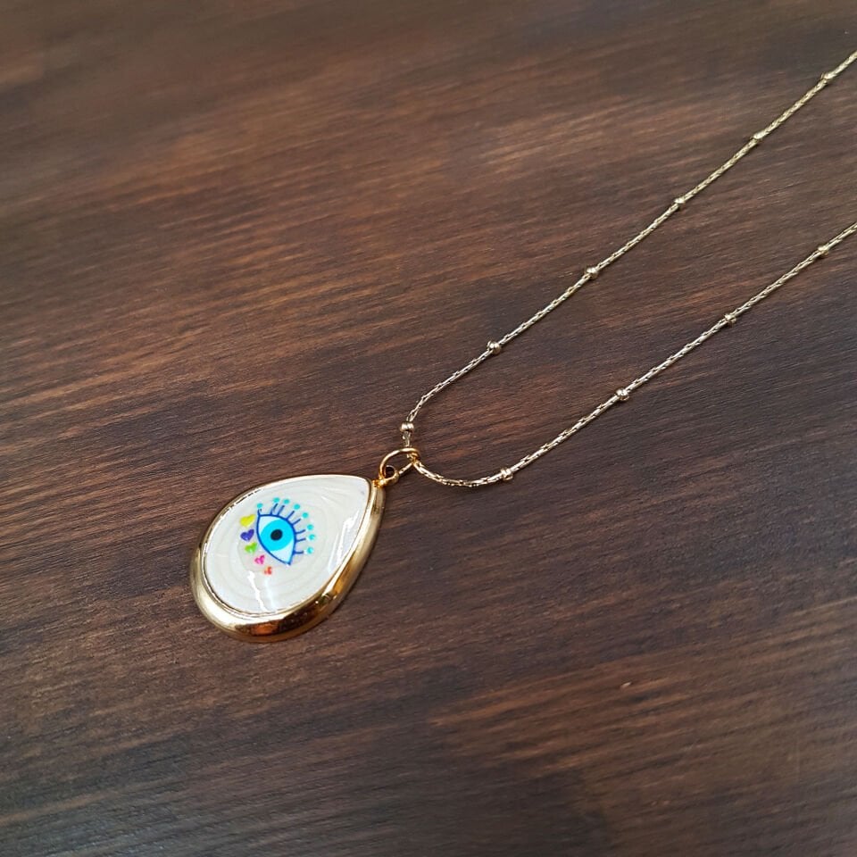 Damla Kesim Gold Kadın Çelik Kolye