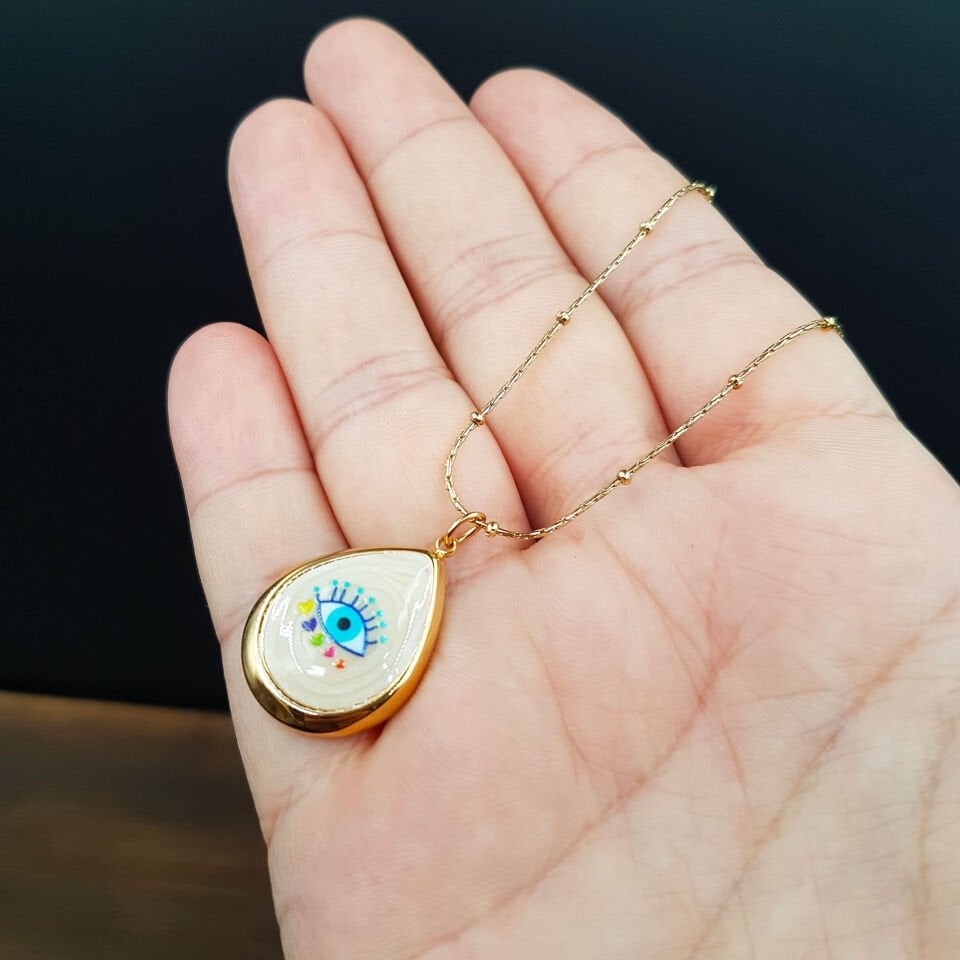 Damla Kesim Gold Kadın Çelik Kolye